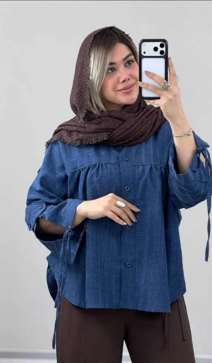 شومیز مانتویی مدل نبات